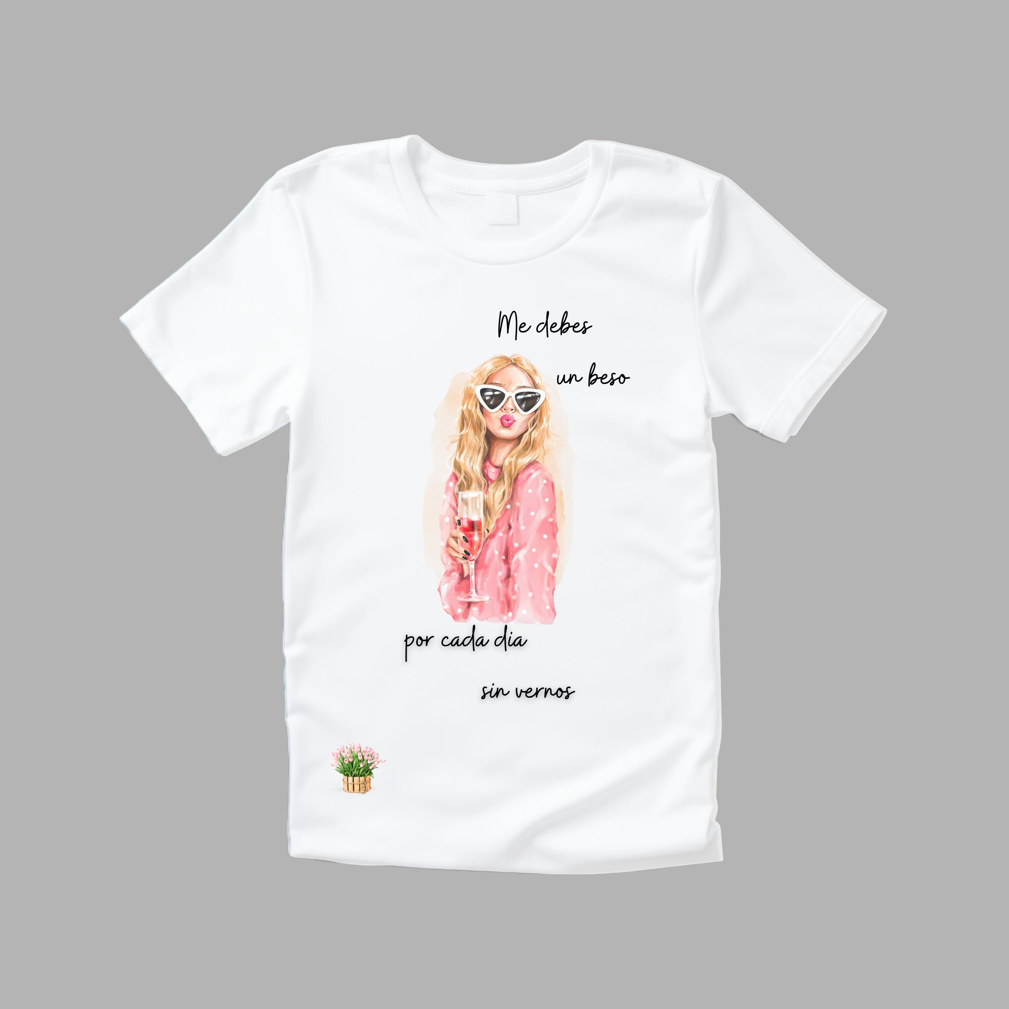 Camiseta me debes un beso