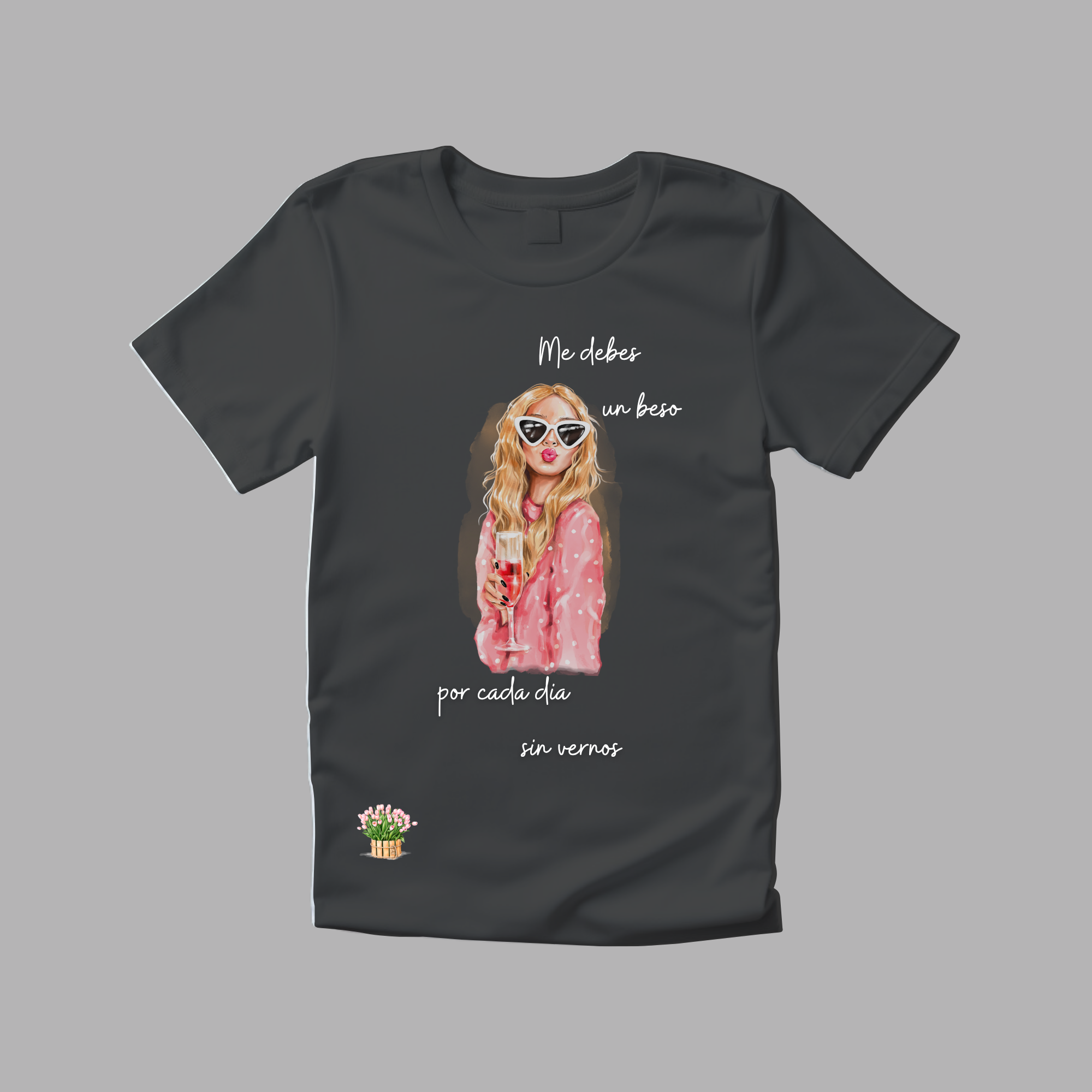 Camiseta me debes un beso