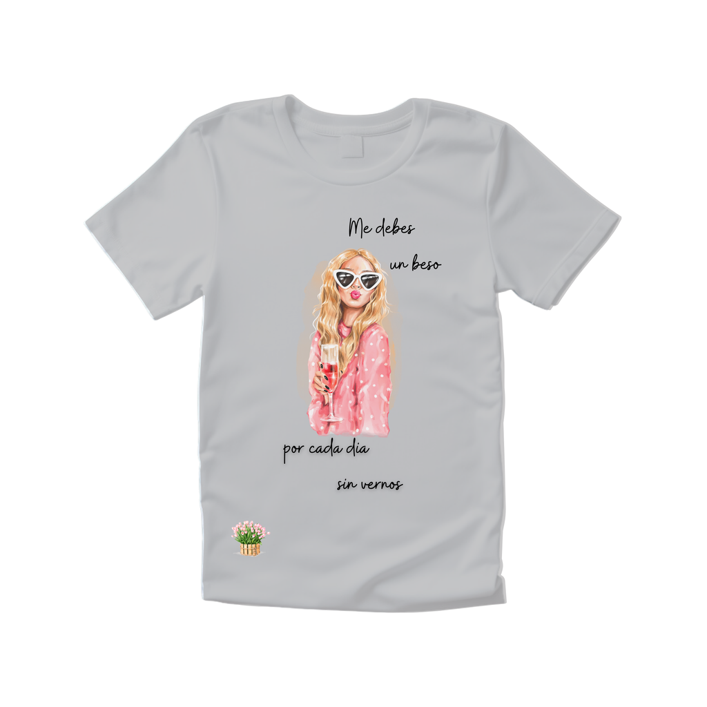 Camiseta me debes un beso