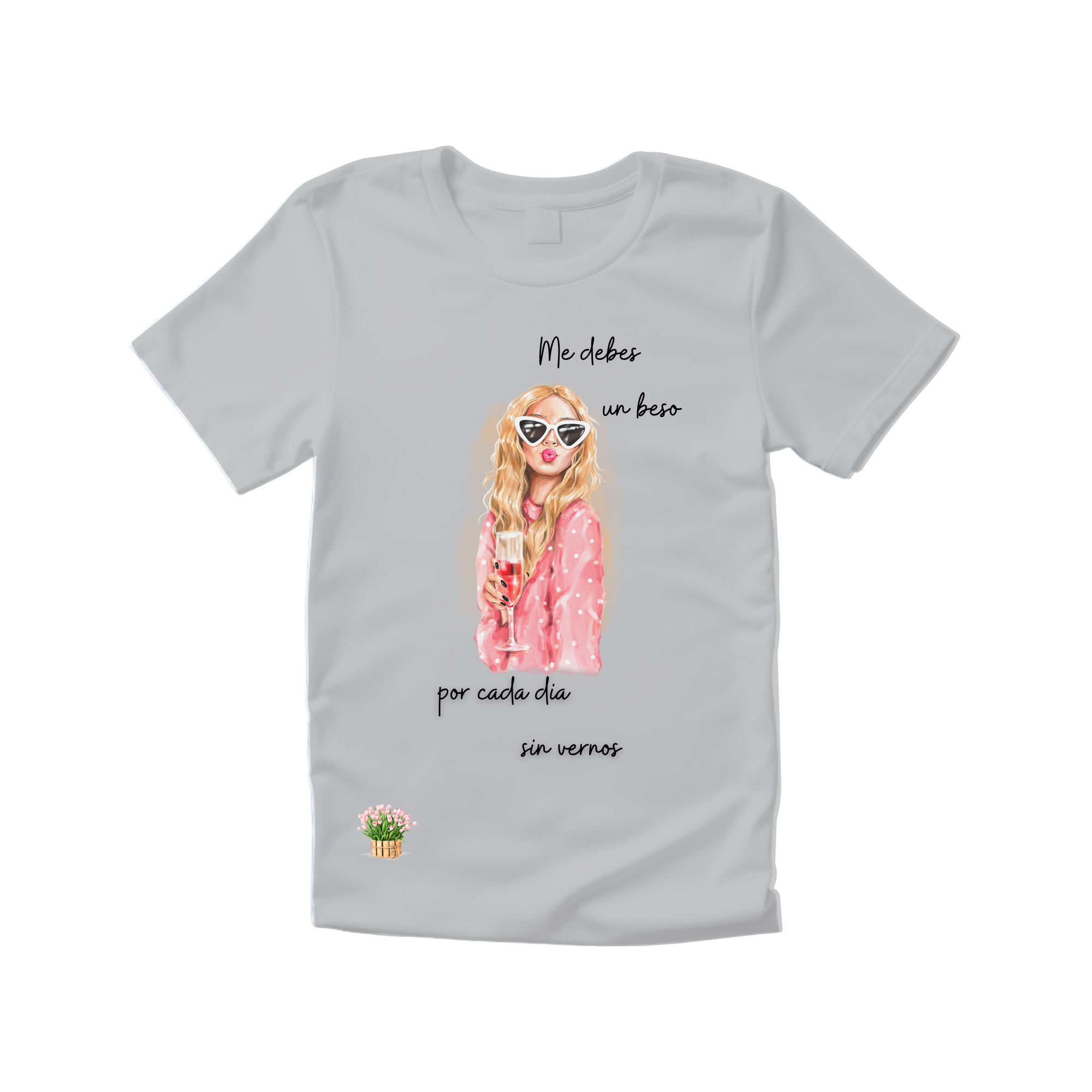 Camiseta me debes un beso