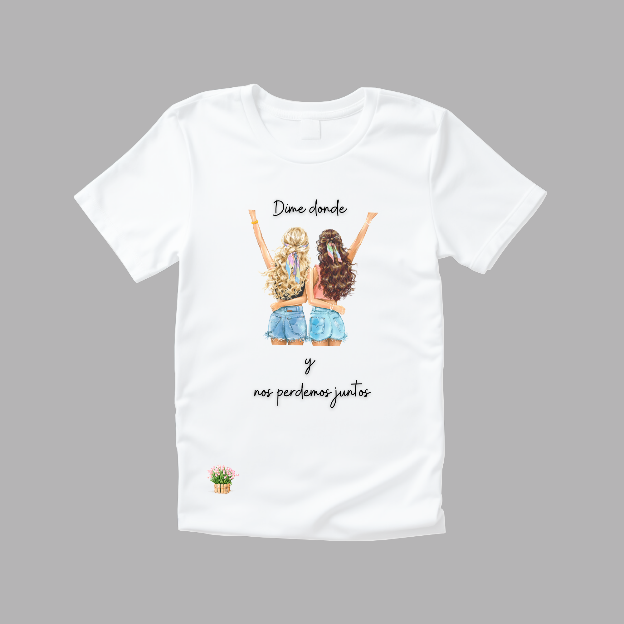 Camiseta dime donde.