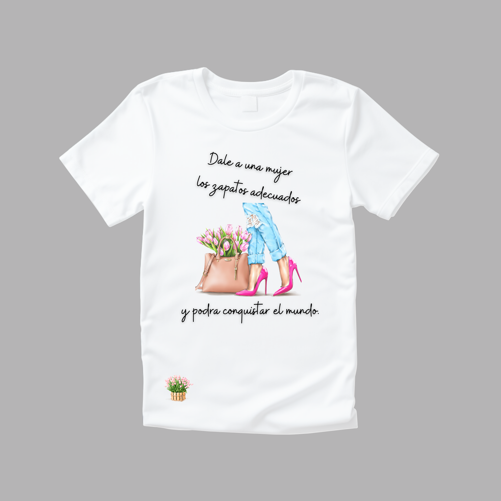 Camiseta Zapatos mujer.