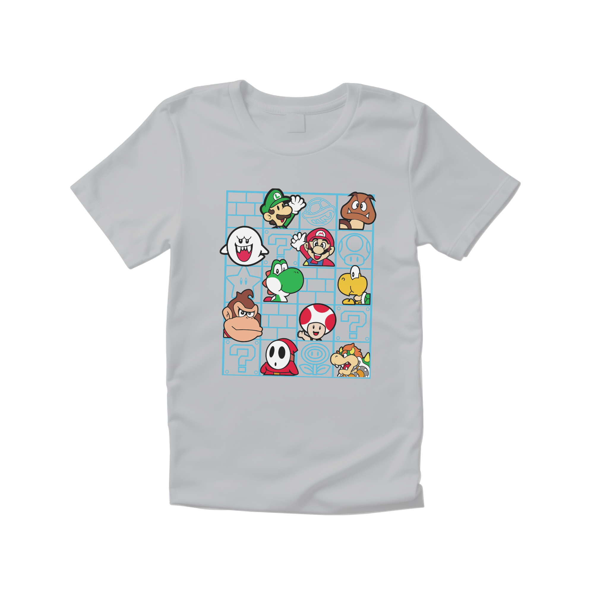 Camiseta niño/a Mario personajes.