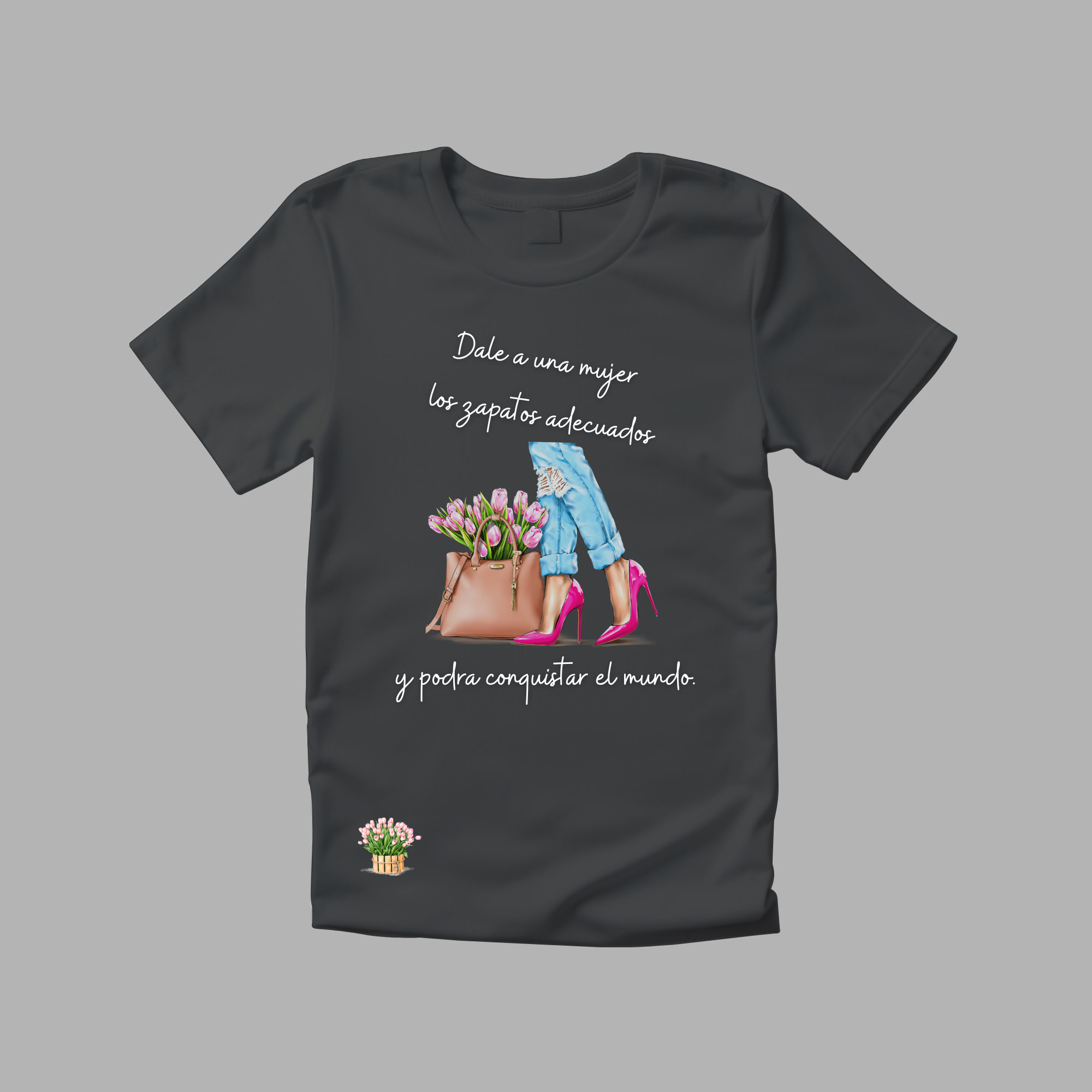 Camiseta Zapatos mujer.