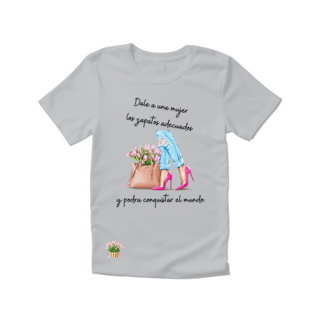 Camiseta Zapatos mujer.