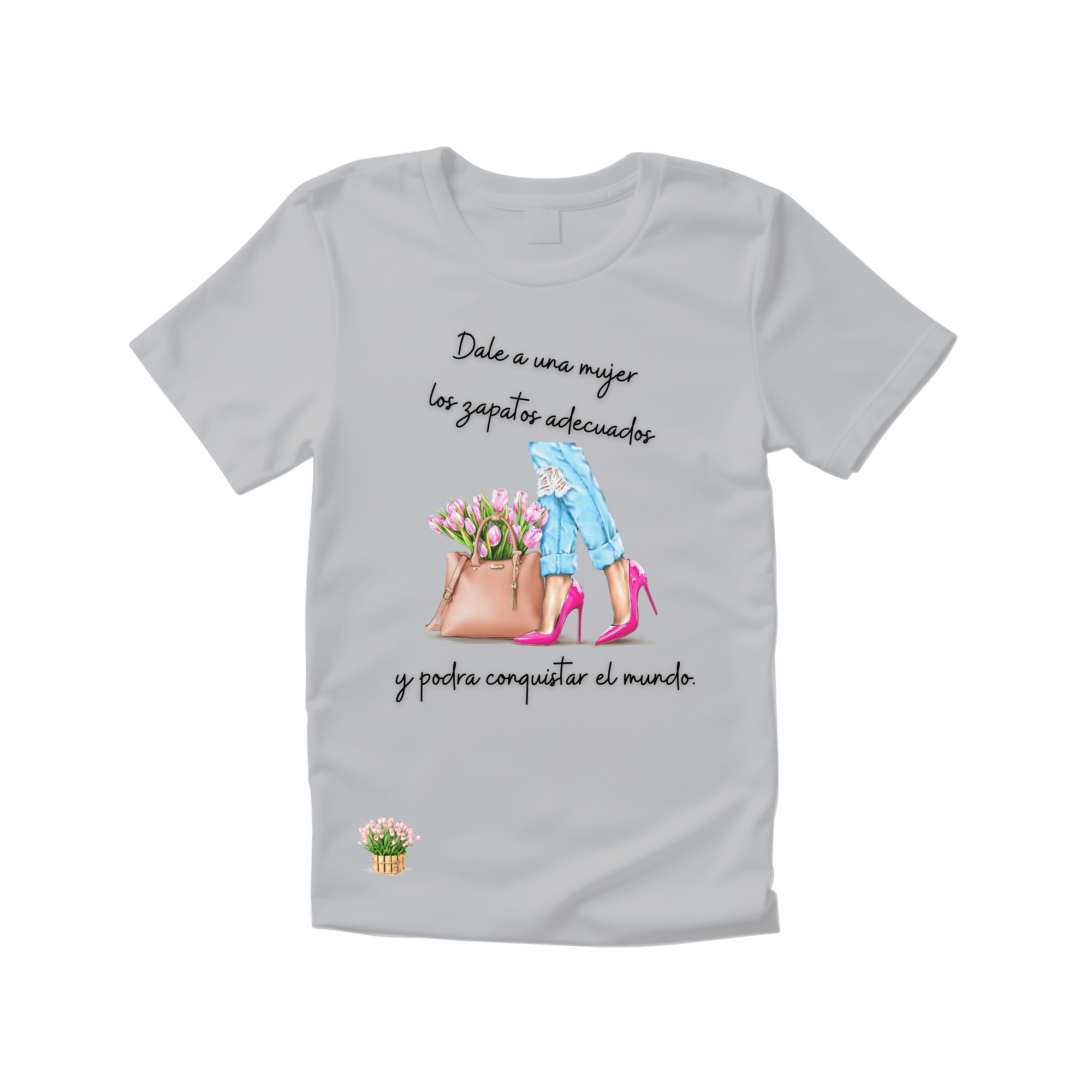 Camiseta Zapatos mujer.