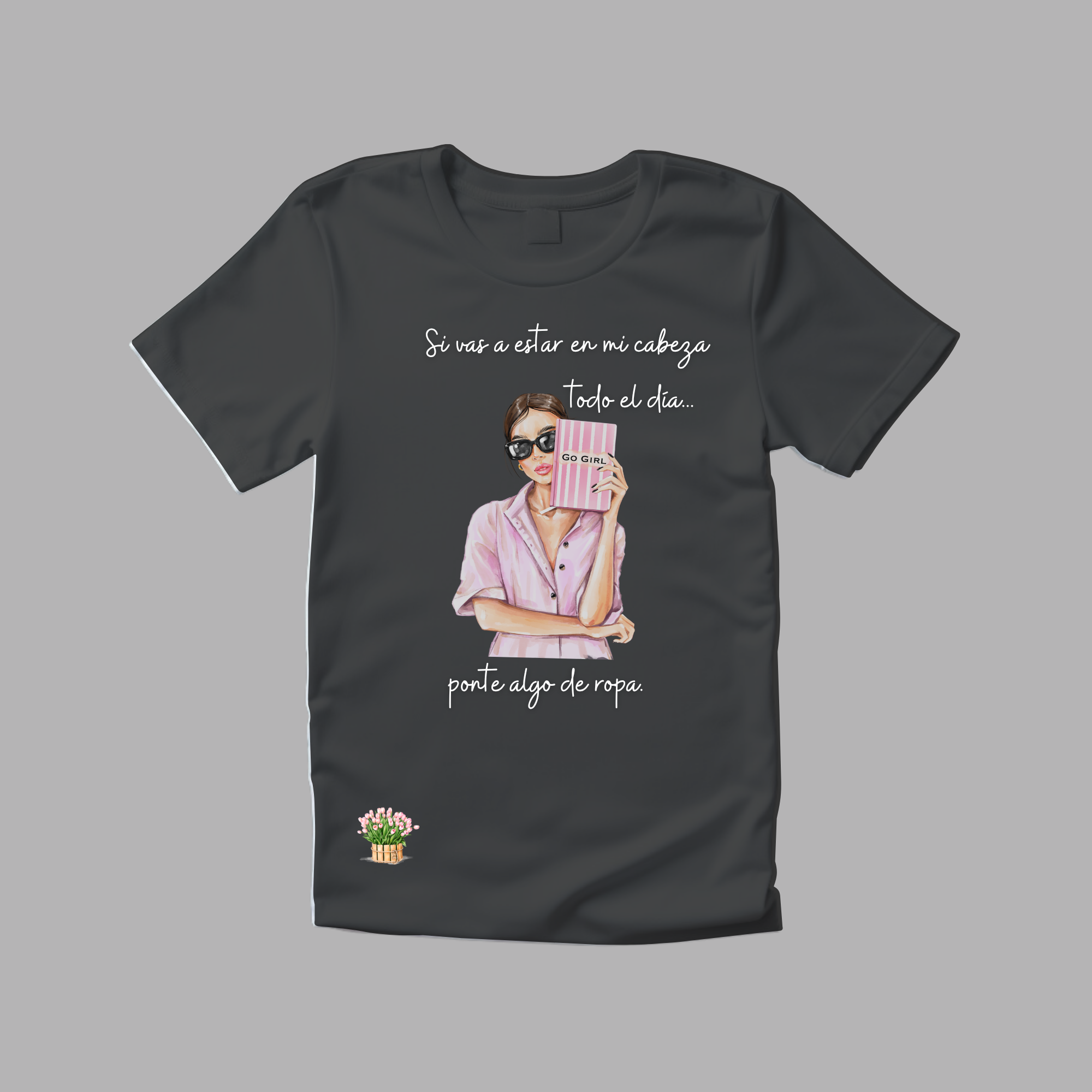 Camiseta en mi cabeza.