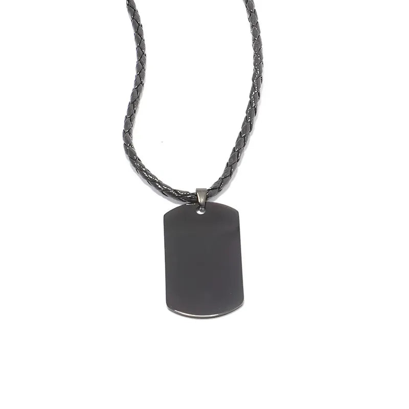Colgante acero hombre.