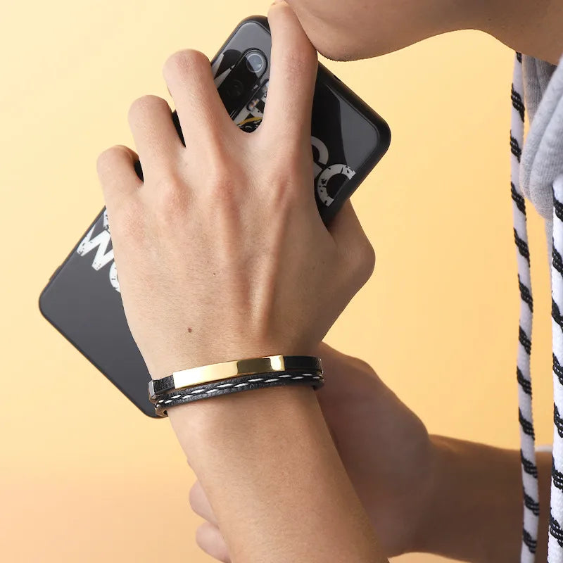 Pulsera acero hombre.