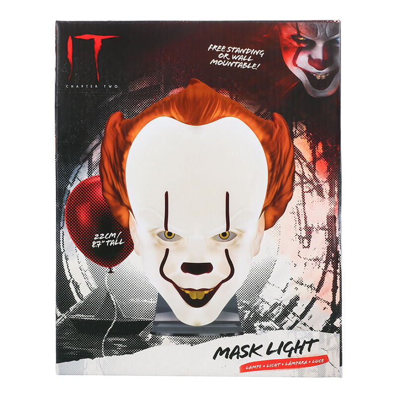Lámpara máscara Pennywise 24 cm
